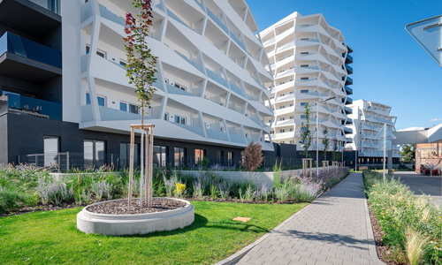 Odolný základ pro krásu fasády: fermacell® Powerpanel H2O v projektu AllRisk MERIDIEM