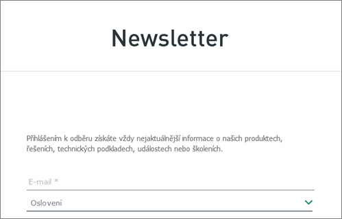 Souhlas s odběrem newsletterů James Hardie Europe vám přinese výběr kvalitních technických informací